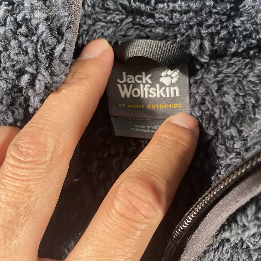 Jack Wolfskin Womens Size Small Full Zip Sherpa Jacket Nanuk 300 High Pile - Picture 3 of 10